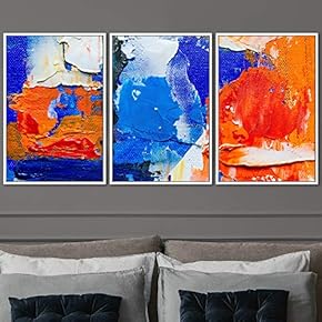 signwin 3 Piece Framed Canvas Wall Art Abstract...