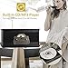 Rcm Nostalgic Wooden 7-in-1 Wireless Vinyl Record Player Music System with Built-in Stereo Speakers, 3-Speed Turntable, FM Radio, CD/Cassette Player, USB for MP3 Play & Recording (MC-263 Black)thumb 2