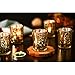 Votive Candle Holder-Set of 12 Wedding Centerpieces for Table, Mercury Glass Tealight Candle Holders Bulk for Birthday |Party |Home Decoration (Gold-1)