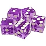 Trademark Poker 19mm A Grade Serialized Set of Casino Dice (Purple)