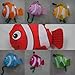 Moolecole 20pcs Fish Shopping Foldable Bag Colorful Reusable Bags Shoulder Tote (Random Color)