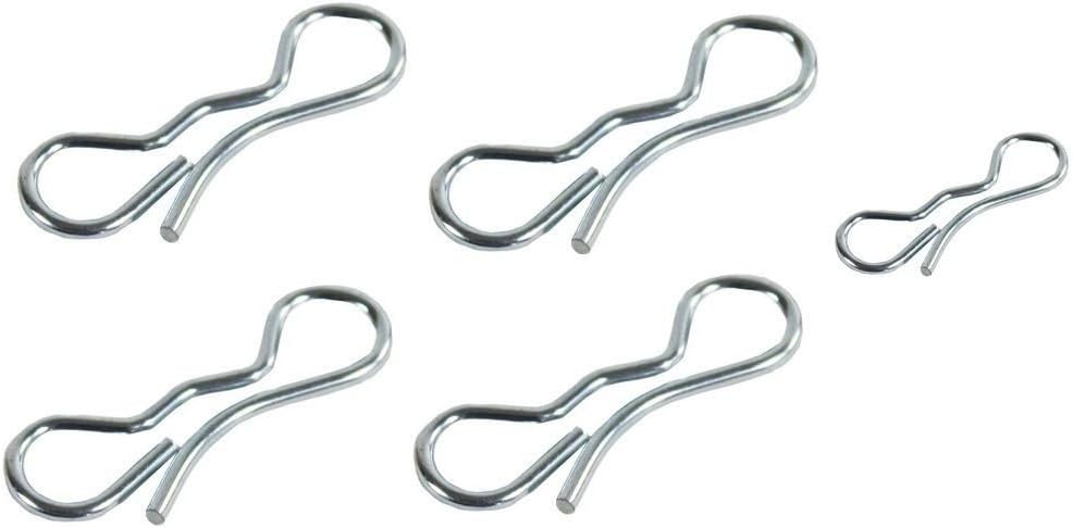 KCHEX Deck Clip Kit: 4-x 7/16" 194209 + 1-x 194208 5/16" Bow Tie Lock Cotter Pins