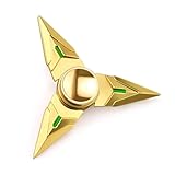Fidget Spinner,Omiky&reg; EDC Tri Metal Shuriken Hand Spinner Finger Groy Toy for SBDX ADD ADHD Anxiety Autism Suffers (Gold)