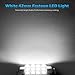Partsam White 12-3528-SMD 42mm Festoon LED Bulbs Interior Dome Map Reading Lights (Pack of 10)