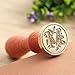 Mingting Wax Seal Stamp Kit,Mingting Classical Old-Fashioned Antique Wax Stamp Seal Kit Initial Letters Alphabet Set Gift Box with Vintage Wooden Handle and Brass Color Head(M)