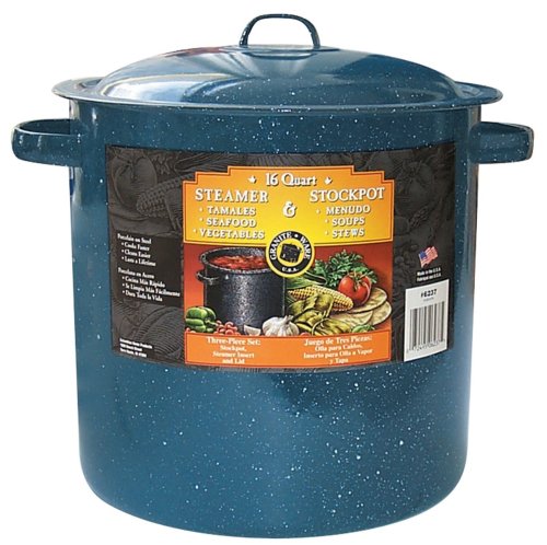 Granite Ware Tamale and Menudo Pot with Insert, 15.5-Quart
