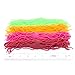 SAMSFX Fly Tying Materials Squirmy Wormy Soft Worm Lures Flie Making Assorted Colors (San Juan Pink)