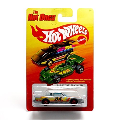 '84 PONTIAC GRAND PRIX (GREY) * The Hot Ones * 2011 Release of the 80's Classic Series - 1:64 Scale Throw Back HOT WHEELS Die-Cast Vehicle