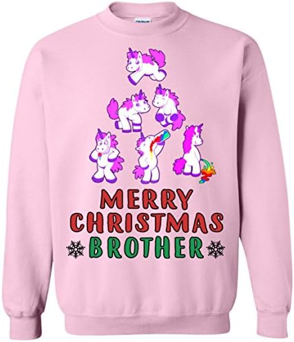 Christmas Sweatshirt Unicorn Christmas Brother Tree For Brother On Christmas