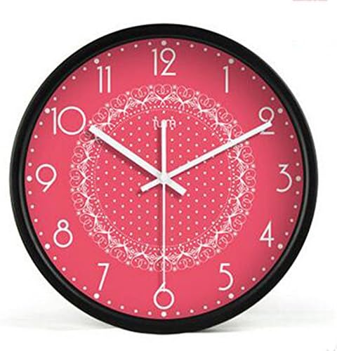 Decorative Large Wall Clock Living Room Home Design Beautiful Decor Da Modern Silent Big Wall Clock Watch,Black,12 Inch