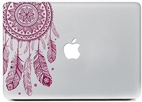 ArtDura Dream Catcher Removable Vinyl Decal Sticker Skin for Apple Macbook Pro Air Mac 13" inch / Unibody 13 Inch Laptop - Wine Red