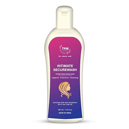 TNW - The Natural Wash Intimate Secure Wash with Tea Tree & Sea Buckthorn Oil (Paraben & Sulphate-free) - 100 ml