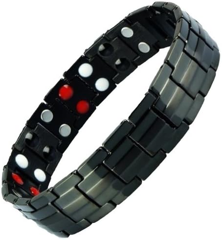 Men's Magnetic Therapy Most Powerful Titanium Bracelet, Comes in Nice Gift Box & Free Link Removal Tool