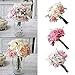 Yamalans 1 Bouquet Artificial Peony Rose Flower Lifelike Plant DIY Wedding Party Home Hotel Cafe Decor Champagne