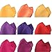 Farmunion Mens Pocket Square Handkerchief for Wedding Party, Solid Colors (26 Pieces)
