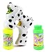 Dalmatian Dog Battery Operated Toy Bubble Blowing Gun w/ 2 Bottles of Bubble Liquid, Batteries