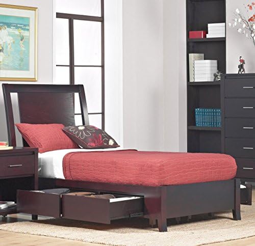 Napier Full Storage Low Profile Bed in Espresso