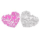 Pica Pica Heart Cutting Dies Stencil Festivals Theme Metal Template DIY Paper Card 1 Pc