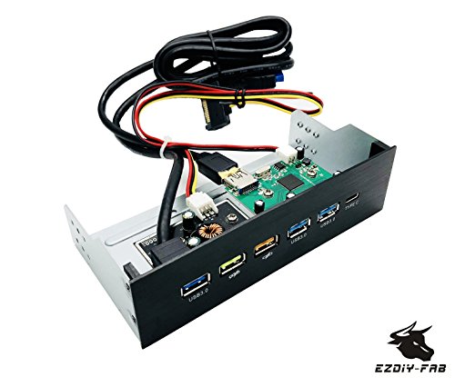 Ezdiy-fab usb 3.1 hub 5.25 internal front metal brushed…