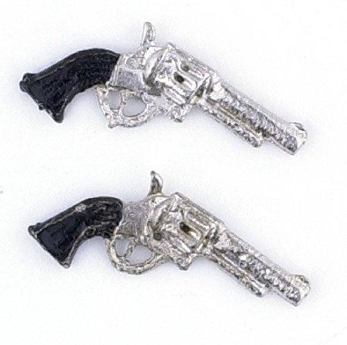 Dollhouse Miniature Set of Two Pistols (Toy)