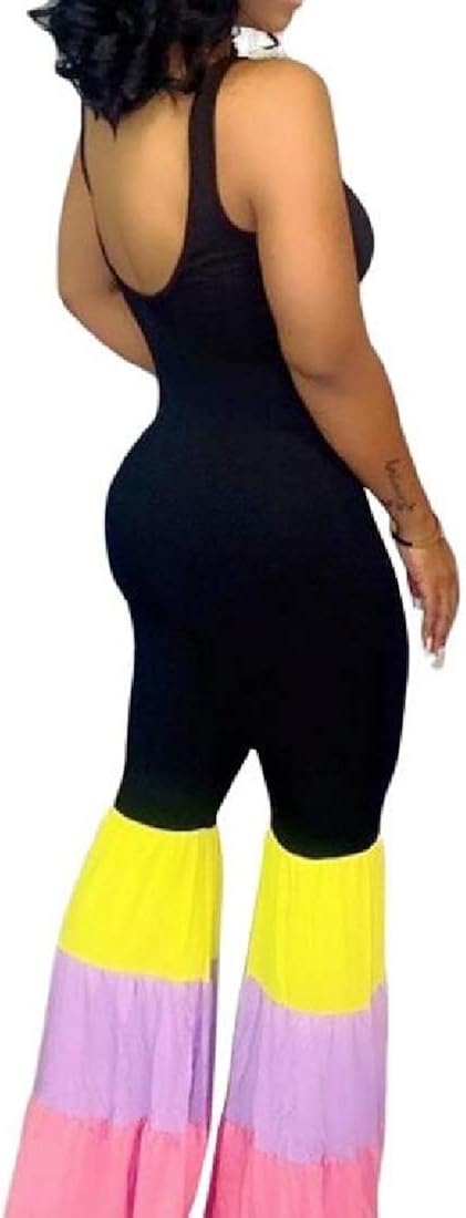 yellow bell bottom jumpsuit