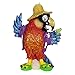 Exhart Garden Sculpture, Solar Party Parrot Garden Statue, LED Eyes, Outdoor Lawn and Yard Decoration, 11 x 5.5 x 15 Inch