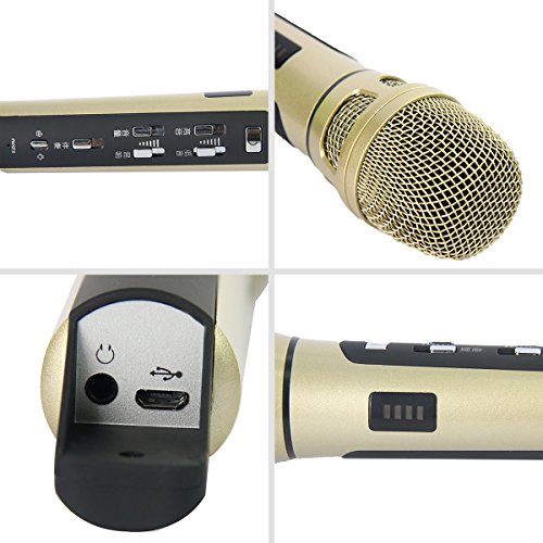 Tuxun K9 Car Wireless Karaoke Microphone Handheld KTV Microphone FM