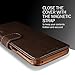 Galaxy S8 Case :: VRS x LUMION :: Drop Protection Cover :: Classy Slim Leather Wallet:: ID Credit Card Slot Holder for Samsung Galaxy S8 (Layered Dandy - Dark Brown)