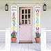 ORIENTAL CHERRY Easter Decorations Outdoor Indoor - Bunny Eggs Decor Banners for Home Wall Door Yard Apartment Party Tree