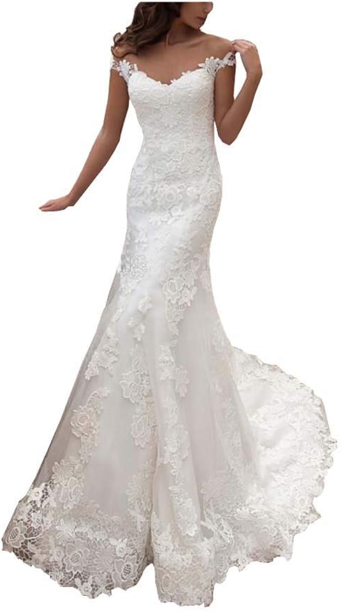 sleeveless mermaid wedding dress