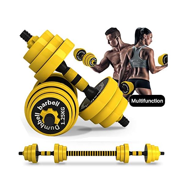 DDFE Adjustable Dumbbell Barbell Lifting Set 40.4lb New Dumbbell