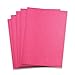 Rozzy Crafts - Neon Pink Glitter Heat Transfer Vinyl (HTV) - 5 Sheets Each 12 inches by 10 inches - Works with Cricut, Silhouette, and All Other Cutting Machines