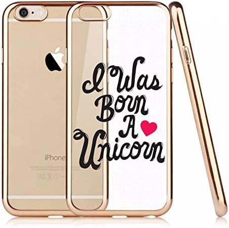 iPhone 6s Case,Bailun New Thin Electroplating TPU Clear Soft Flexible Scratch-Proof Transparent Protective Unicorn Case For iPhone 6/6s (4.7-Inch)