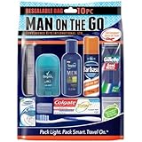 Convenience Kits International Men’s 10 Piece Travel Size Product Kit with Oral Care and Grooming Essentials, Featuring : Sua