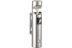 Commercial Metal Outdoor Ashtray Wall Mounted Fires Safe Cigarettes Receptacle High Capacity Design for Ashes Zone Galvanized