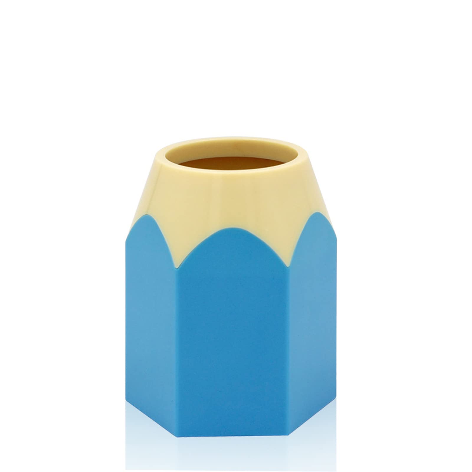 Pen Holder POWERTOOL Pencil Pot Stationery Holder Decoration for Office Home Storage Organizer(1Pcs-Blue-Pencil Type)