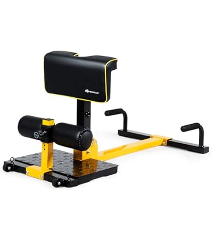 Deep Sissy Squat Machine – Gepolstertes Fitnessgerät Für Kniebeugen, Sit-ups & Liegestütze, Schwarz