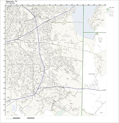Mesquite Zip Code Map Zip Code Wall Map Of Mesquite, Tx Zip Code Map Not Laminated: Amazon.com:  Office Products