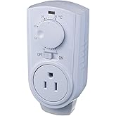Amaze Heater TC007 Plug in Thermostat for Portable Heaters and Air Conditioners