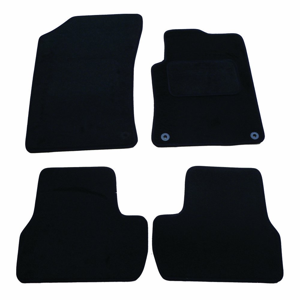 Sakura Car Mats for Citroen C3 Mk2 Fits 2010-2017 Models (not Picasso/Pluriel) - Black