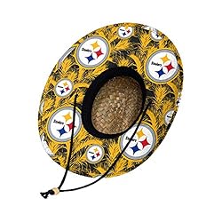 FOCO unisex adult Nfl Team Logo Floral Sun Straw