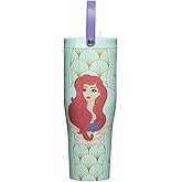 Corkcicle Go Cup XL - Leak-Proof Travel Tumbler - Triple Insulated Stainless Steel Water Bottle - Easy-Carry Handle - Summer Drinkware Gift - Keeps Drinks Ice Cold - 30 oz - Ariel