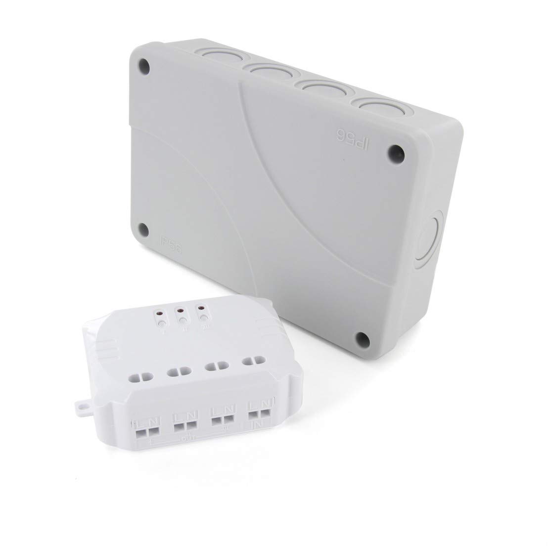 CHACON Module commutateur DiO pour 3 charges 1 in-3 out et boîtier jardin étanche