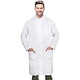 DR Instruments unisex-adult Knee Length Long Lab Coat for Medical Srudents, Doctors and Pharmacy Staff