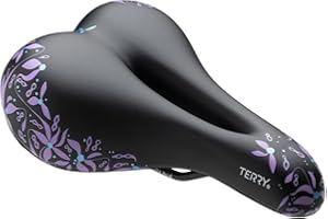 Terry Bike Saddle Womens Cite X Gel Saddle, Bicycle Seat for Women, Wide Comfortable Shock-Absorbing Gel Bike Seat with Cente