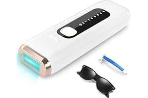 MEUKPE IPL Laser Hair Removal Device for Women Men at Home, Upgraded to 999,900 Flashes Permanent for Facial Legs Arms Bikini Line Whole Body Treatment (White)