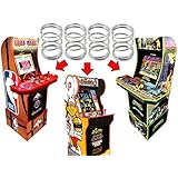 Alvatron Set of 4 Joystick 4lb Tension Springs for Arcade1up NBA JAM Tournament Edition Hang Time TMNT Teenage Mutant Ninja Turtles Burger Time Frogger Pacman Marvel Super Heroes Star Wars Pinball