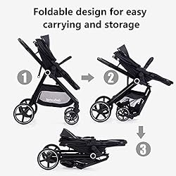Lortsybab 2-in-1 Baby Stroller with Bassinet Mode