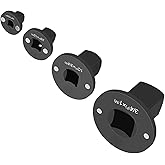 Low Profile Socket Adapter Set Insert, 4Pcs Drive Ratchet Adapter Set 1inx3/4in, 3/4inx1/2in, 1/2inx3/8in, 3/8inx1/4in