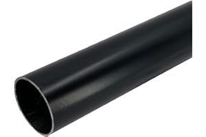 DESUNIA 48" HEAVY DUTY Round Closet Rod | 32mm Diameter | Black Clothes Pole | 1 Pack